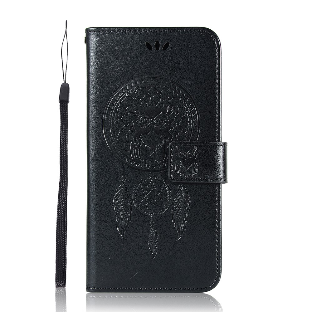  Xiaomi Redmi 9 - Dream Catcher Owl Fodral - Svart