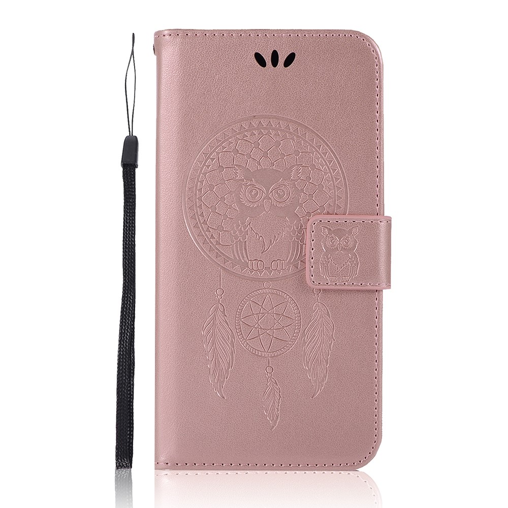  Xiaomi Redmi 9 - Dream Catcher Owl Fodral - Roséguld