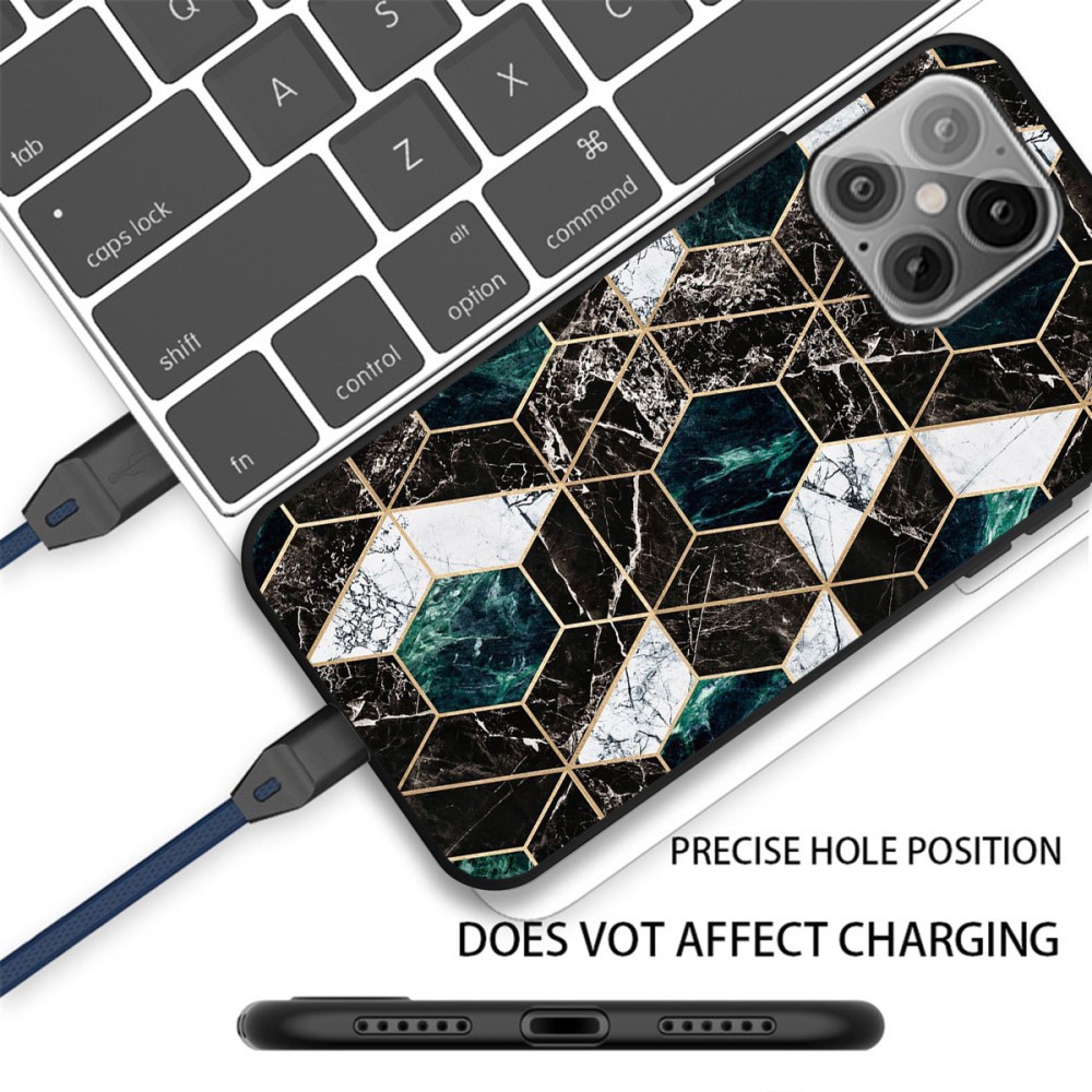  iPhone 12 / 12 Pro - Marmor TPU Skal
