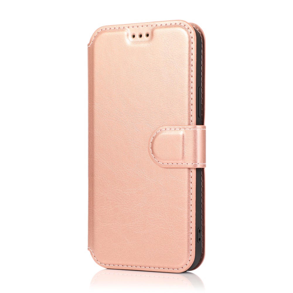  iPhone 12 / 12 Pro - Retro Plånboksfodral - Roséguld