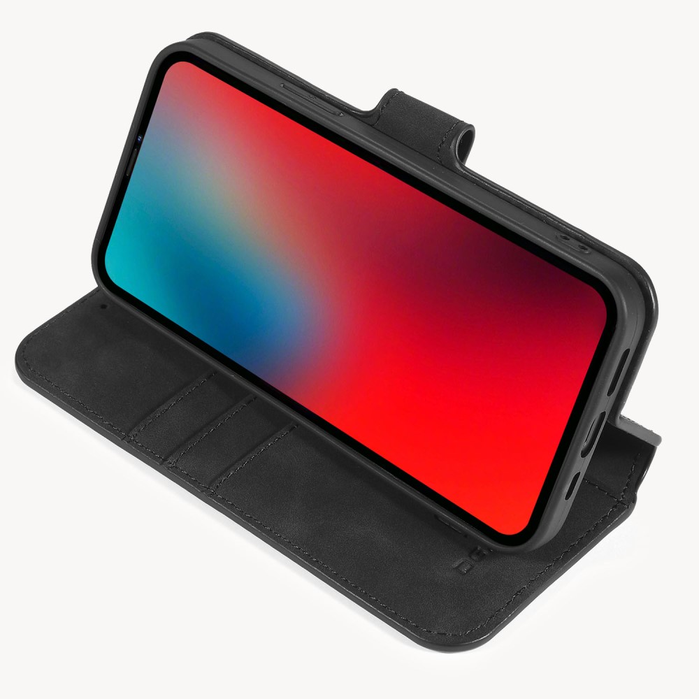 DG.MING iPhone 12 / 12 Pro - DG.MING Retro Fodral - Svart