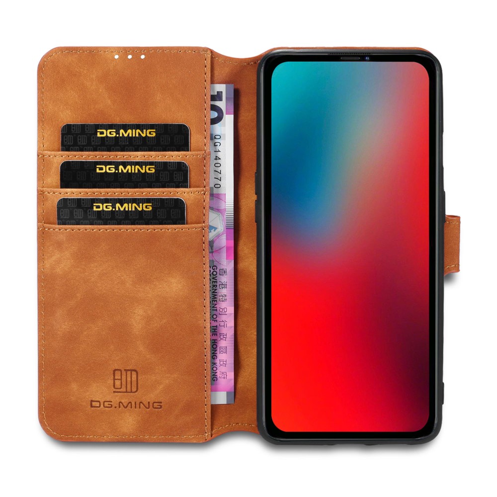 DG.MING iPhone 12 / 12 Pro - DG.MING Retro Fodral - Brun