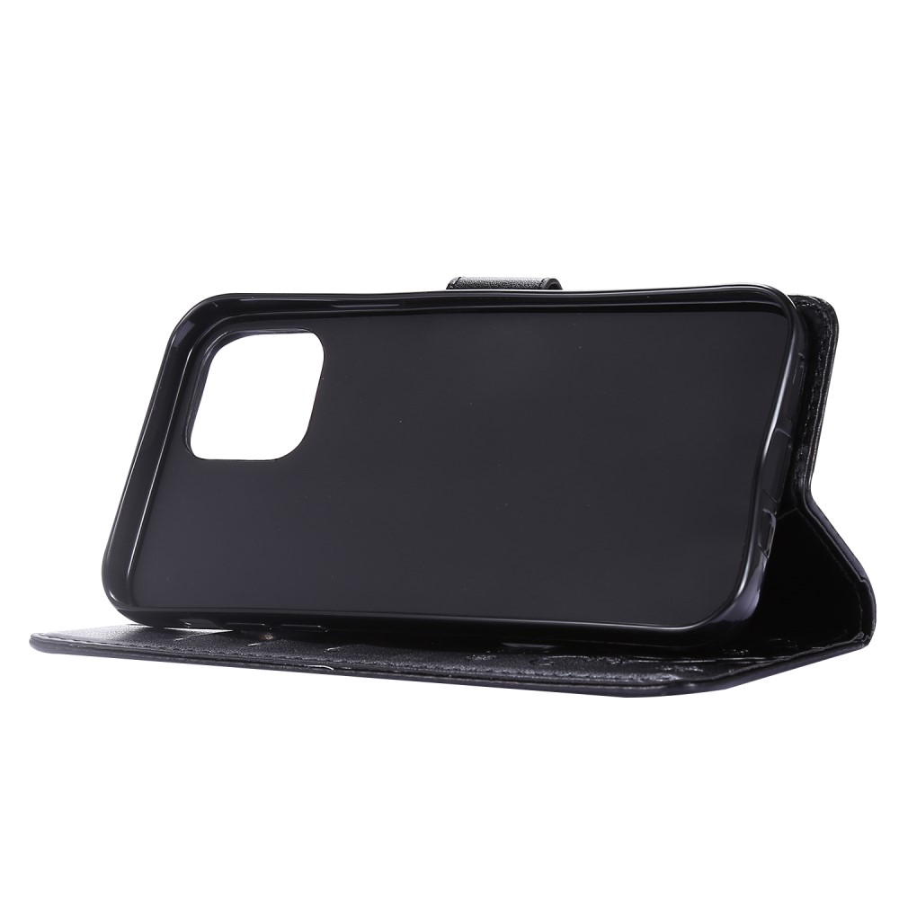  iPhone 12 / 12 Pro - Flower Fodral - Svart