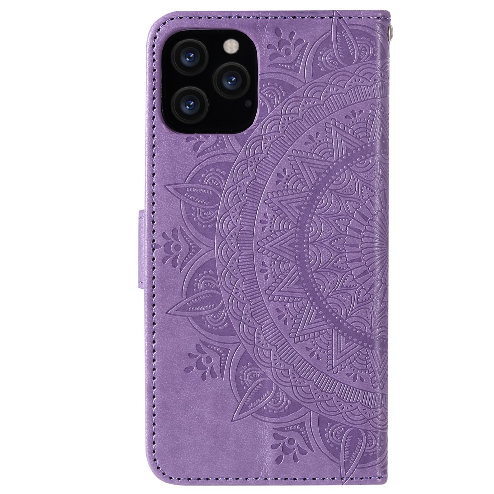  iPhone 12 / 12 Pro - Mandala Fodral - Lila