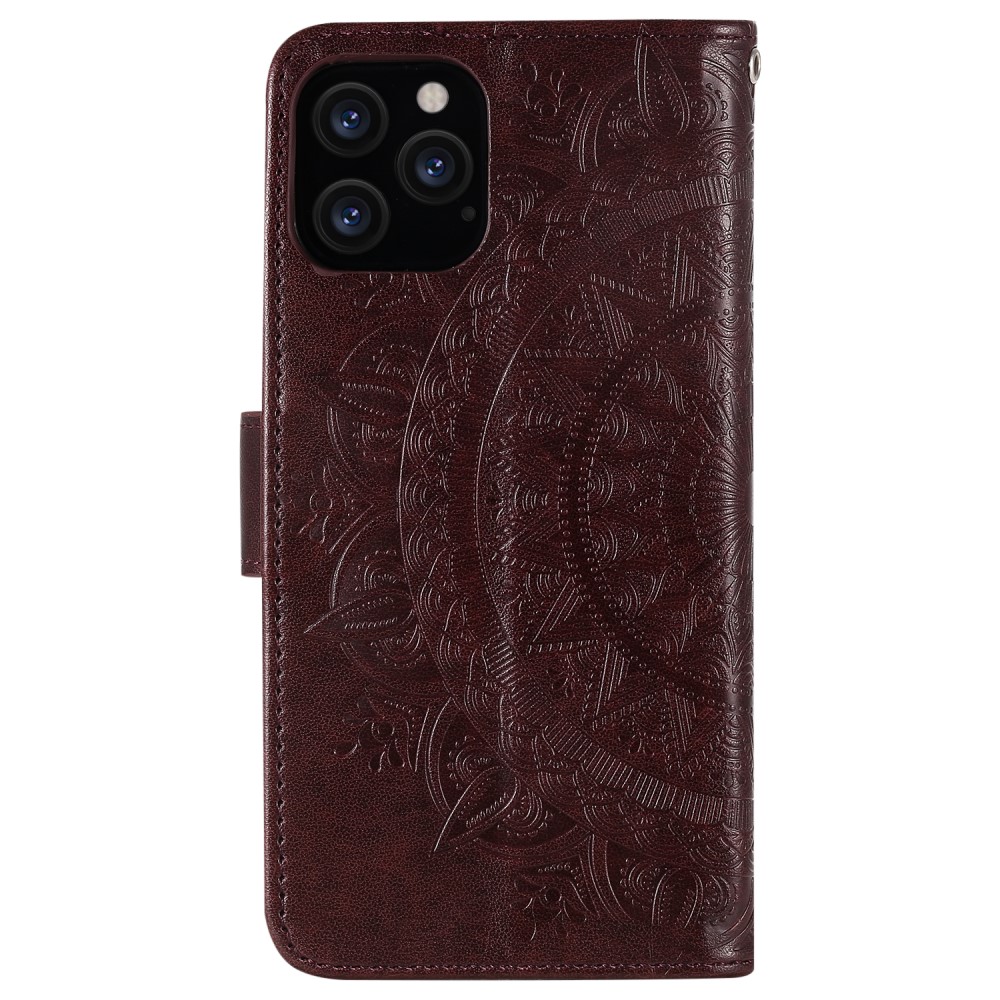  iPhone 12 / 12 Pro - Mandala Fodral - Brun