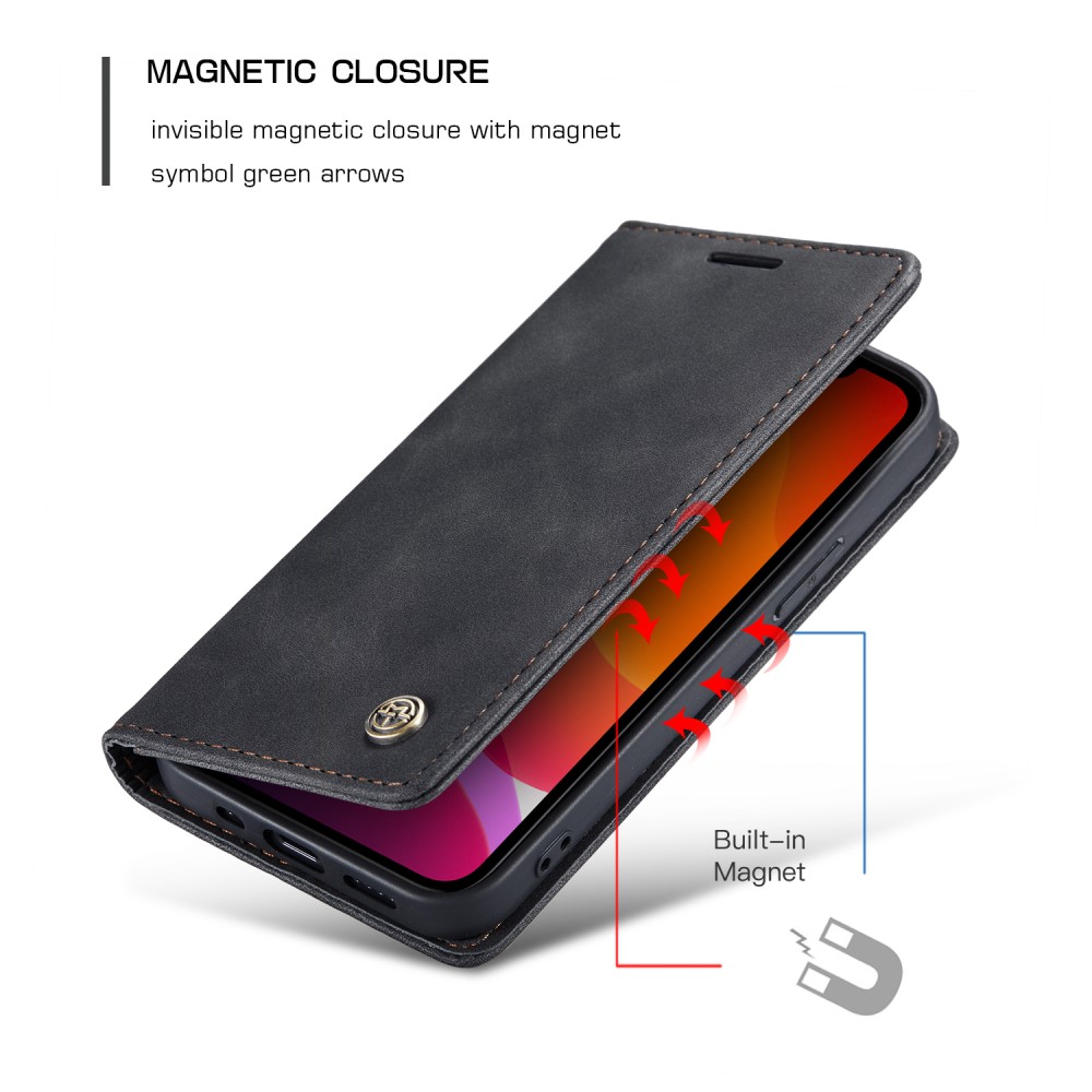 CASEME iPhone 12 / 12 Pro - CASEME Vintage Fodral - Svart