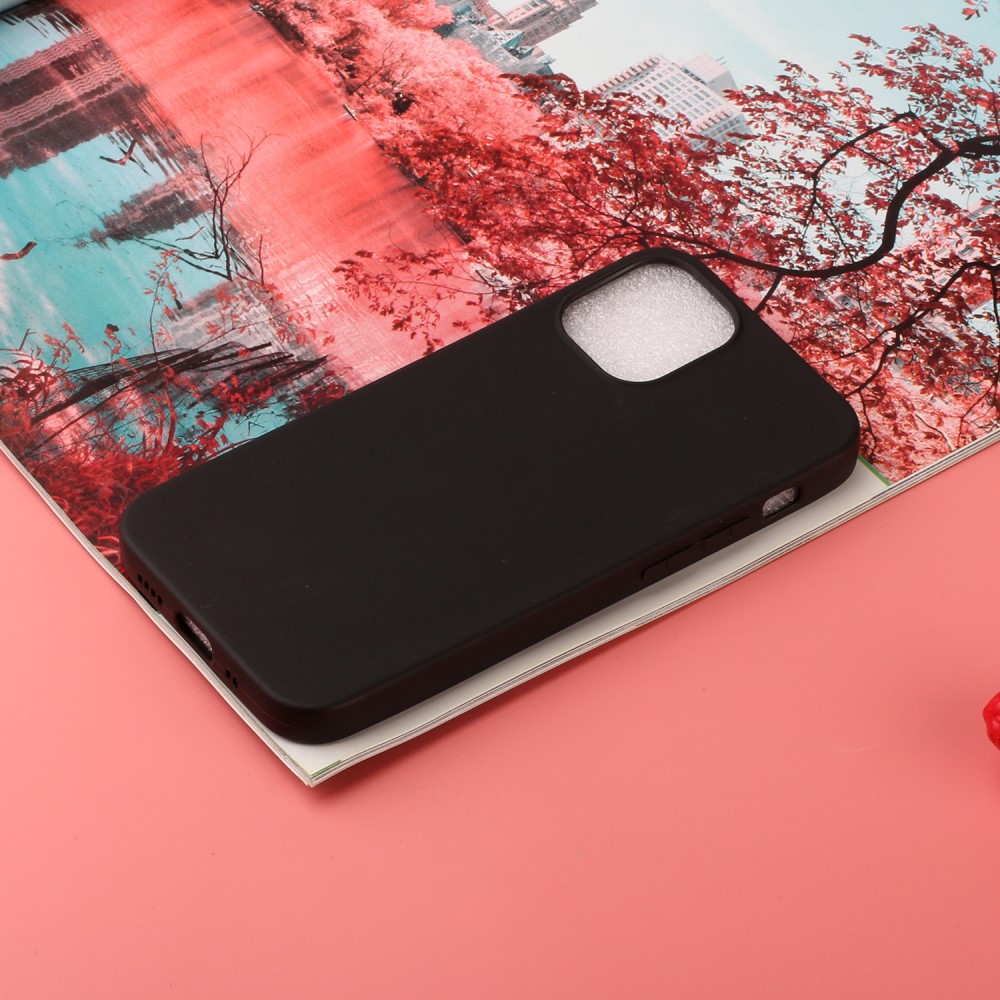  iPhone 12 / 12 Pro - Matt TPU Skal - Svart