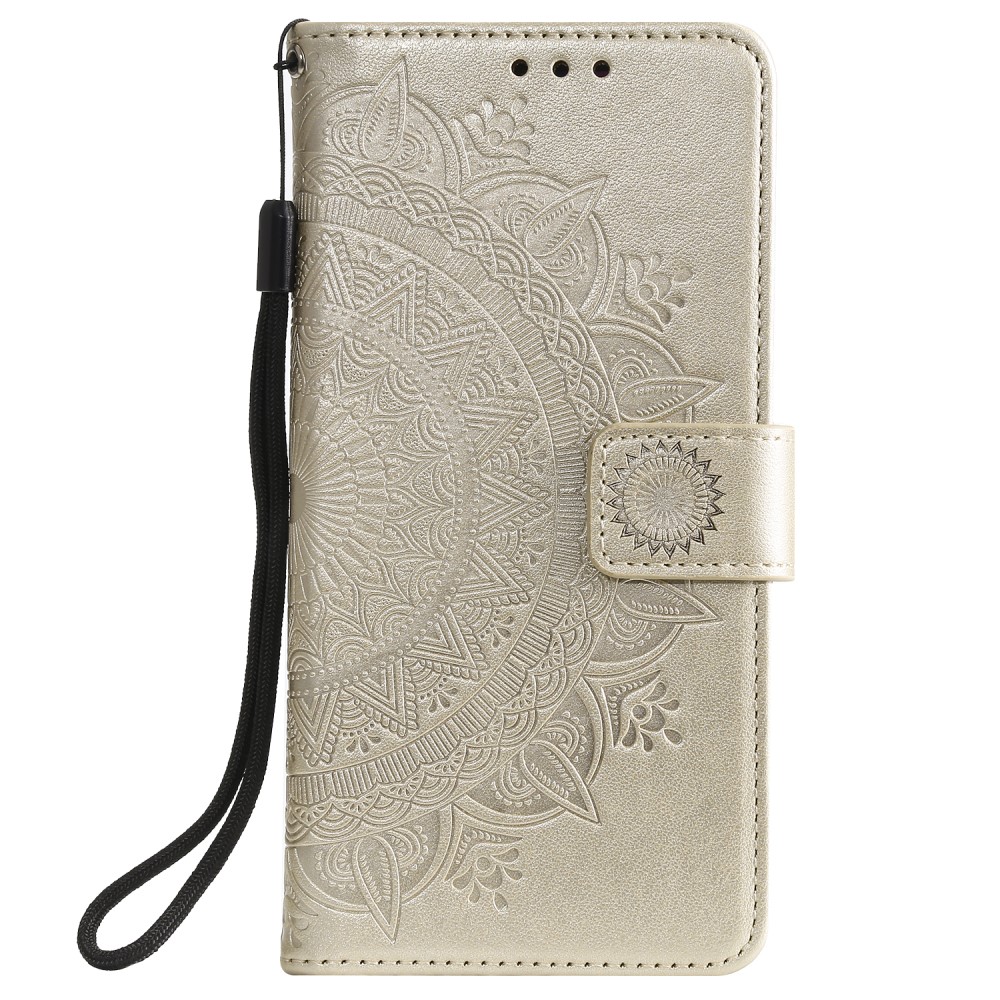  iPhone 12 Mini - Mandala Fodral - Guld