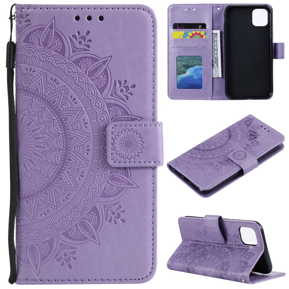 iPhone 12 Mini - Mandala Fodral - Lila