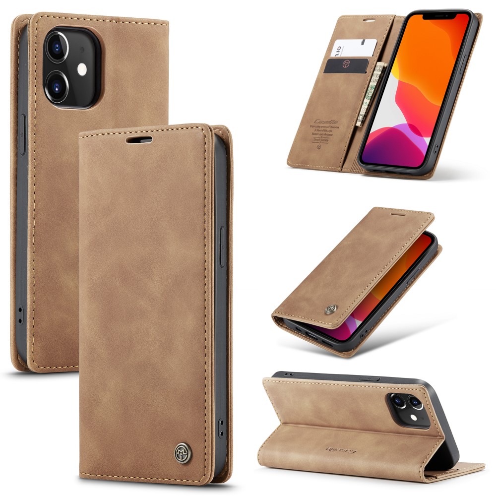  iPhone 12 Mini - CASEME Retro Fodral - Brun