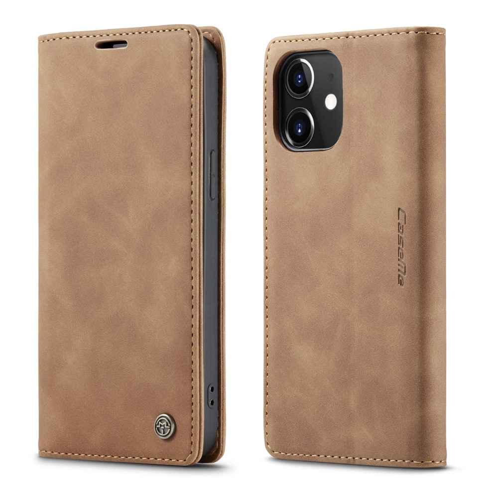  iPhone 12 Mini - CASEME Retro Fodral - Brun