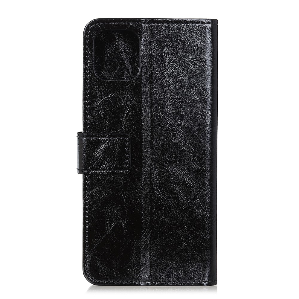  iPhone 12 Pro Max - Crazy Horse Fodral - Svart