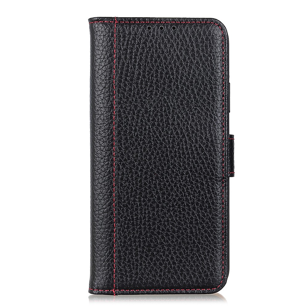  iPhone 12 Pro Max - Litchi Fodral - Svart