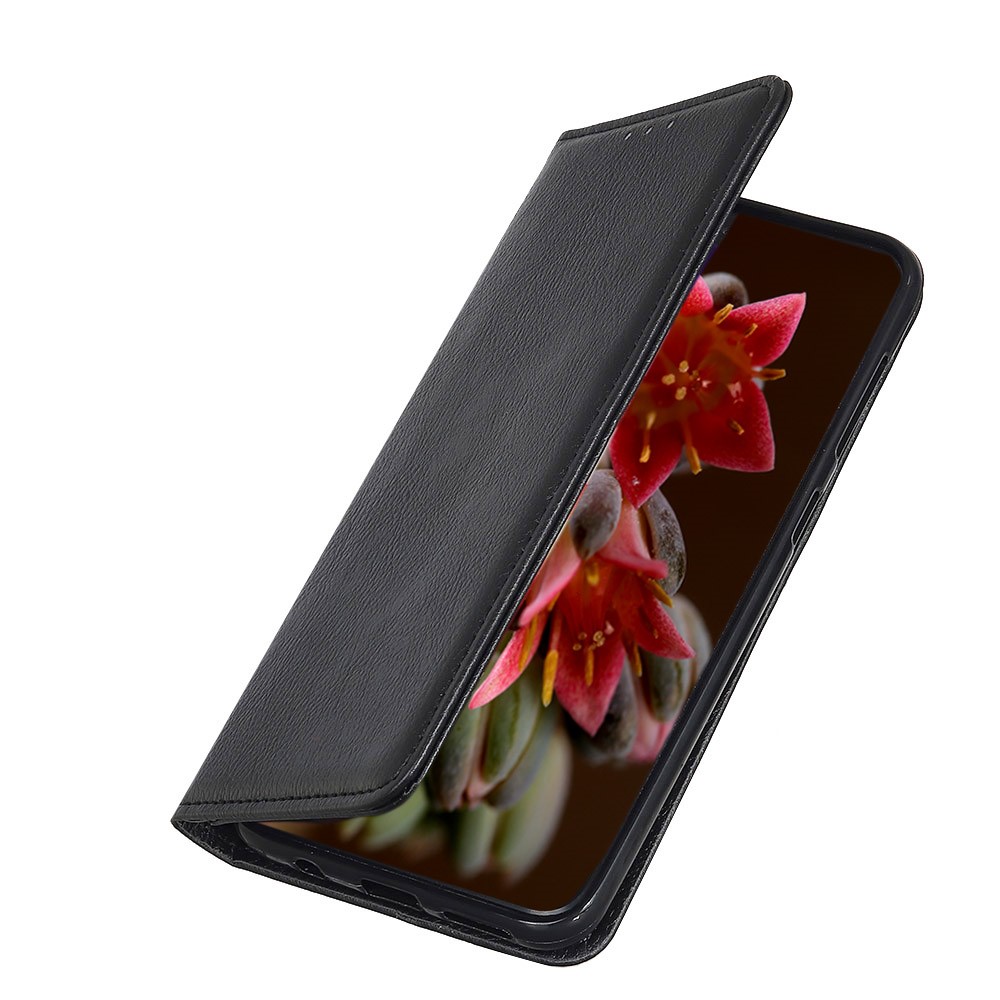 iPhone 12 Pro Max - Split Läder Flip Fodral - Svart