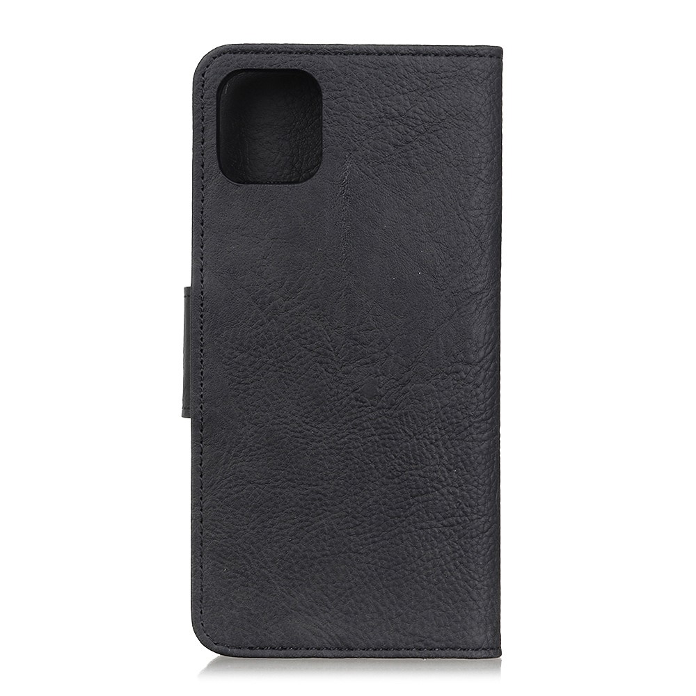  iPhone 12 Pro Max - Litchi Fodral - Svart