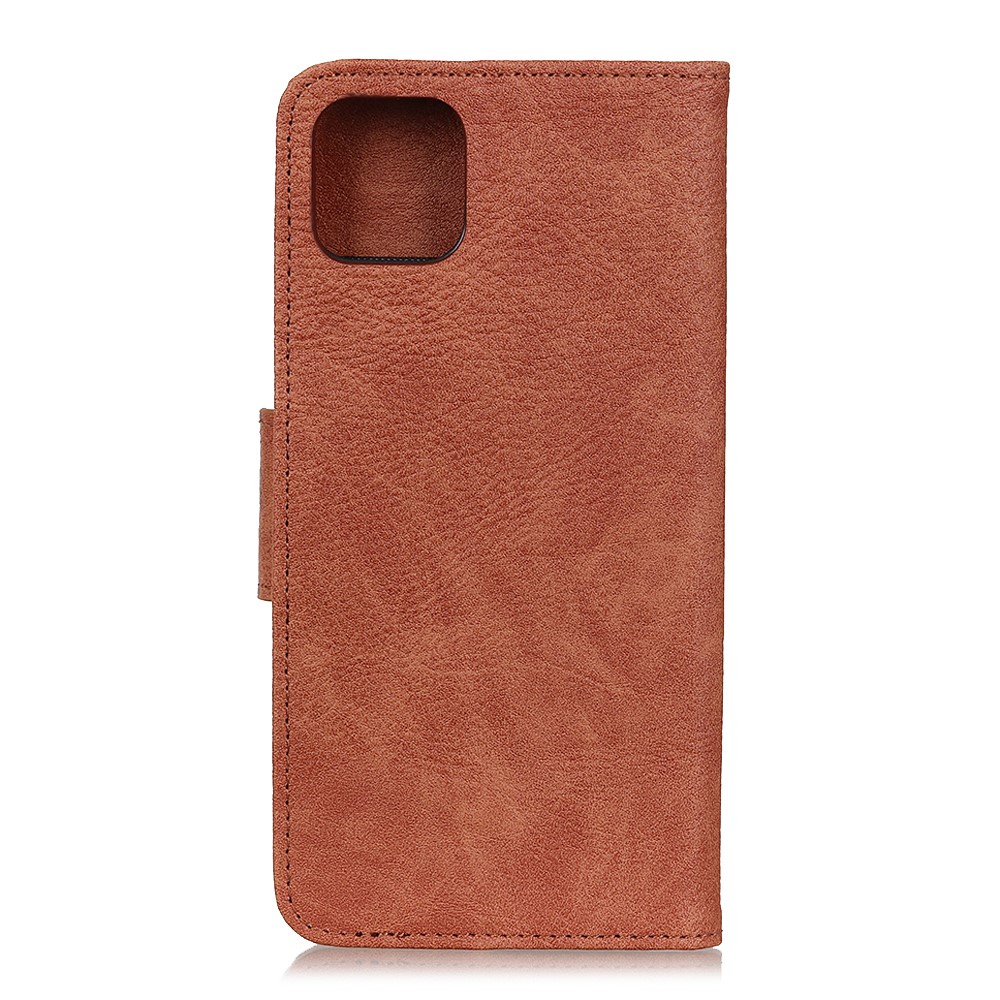  iPhone 12 Pro Max - Litchi Fodral - Brun