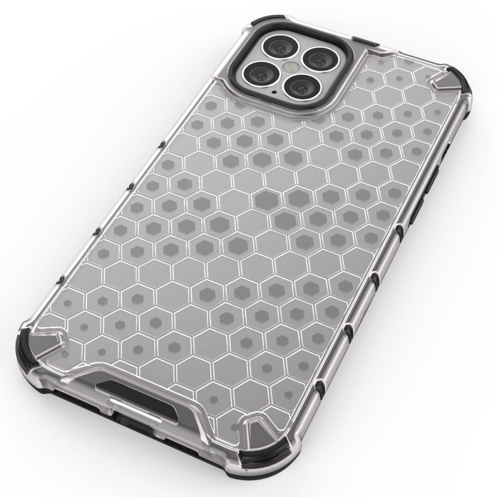  iPhone 12 Pro Max - Armor Honeycomb Textur - Vit