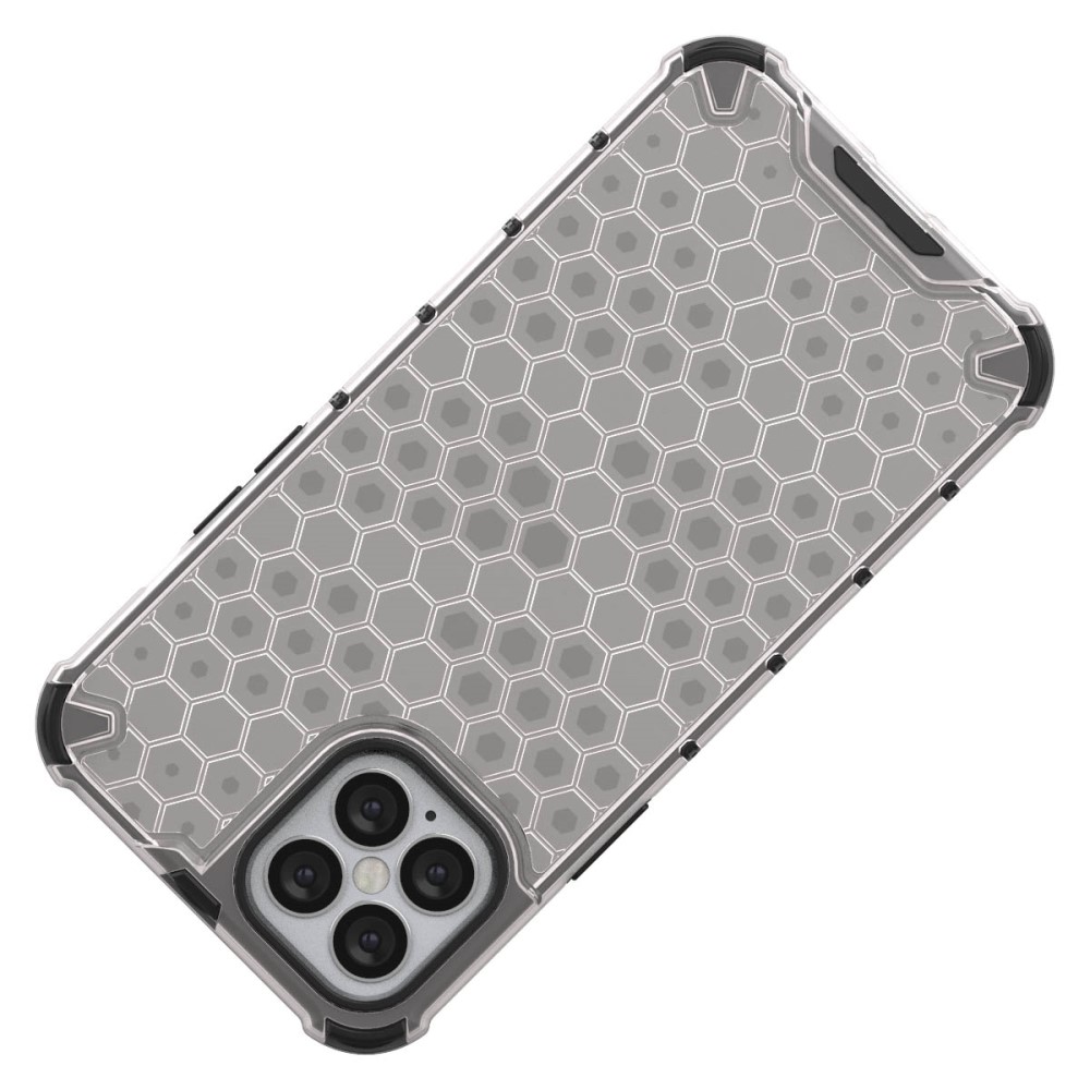  iPhone 12 Pro Max - Armor Honeycomb Textur - Vit
