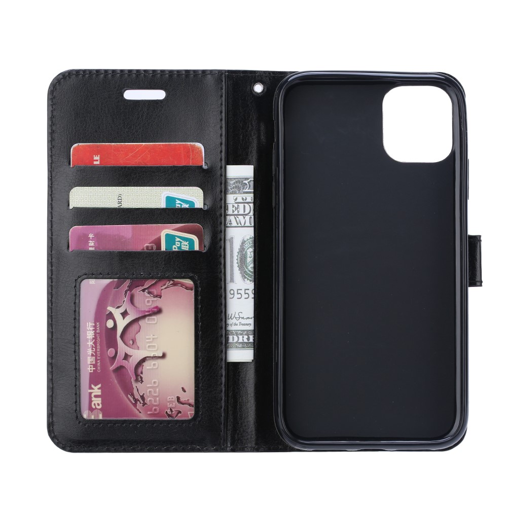  iPhone 12 Pro Max - Crazy Horse Fodral - Svart