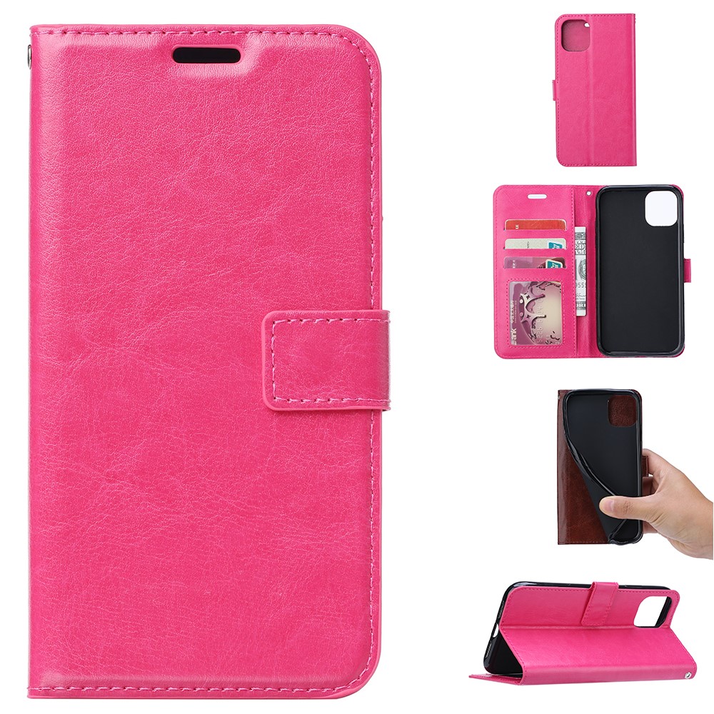  iPhone 12 Pro Max - Crazy Horse Fodral - Rosa