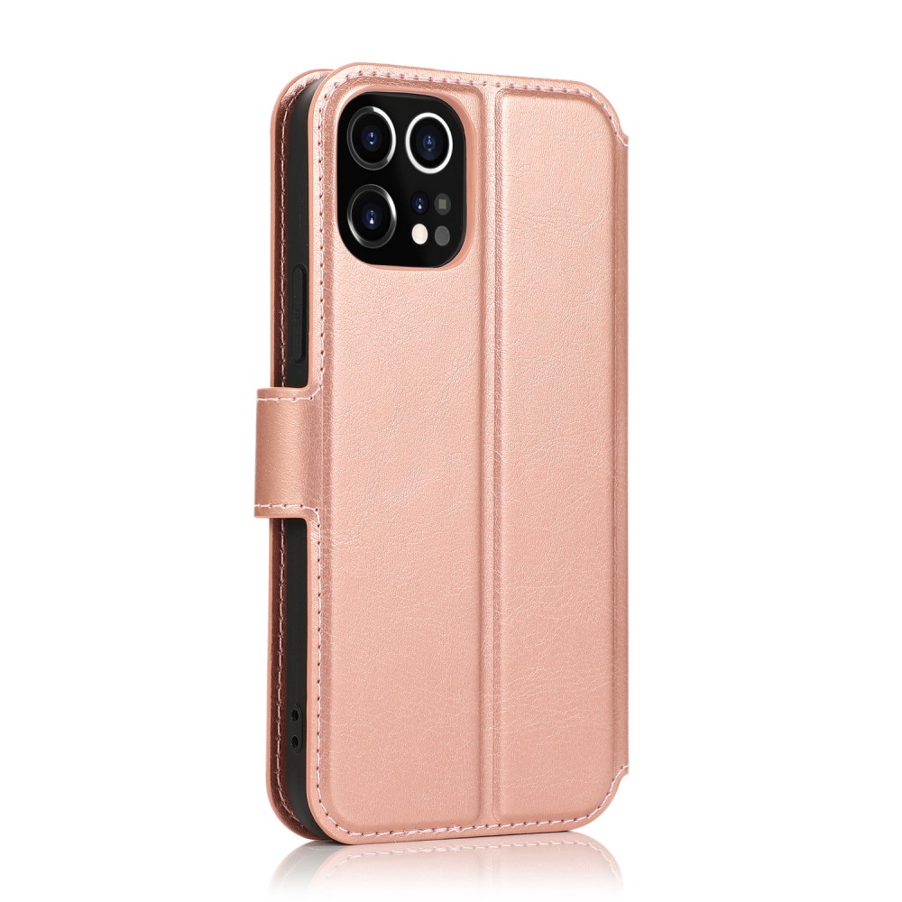  iPhone 12 Pro Max - Retro Plånboksfodral - Roséguld