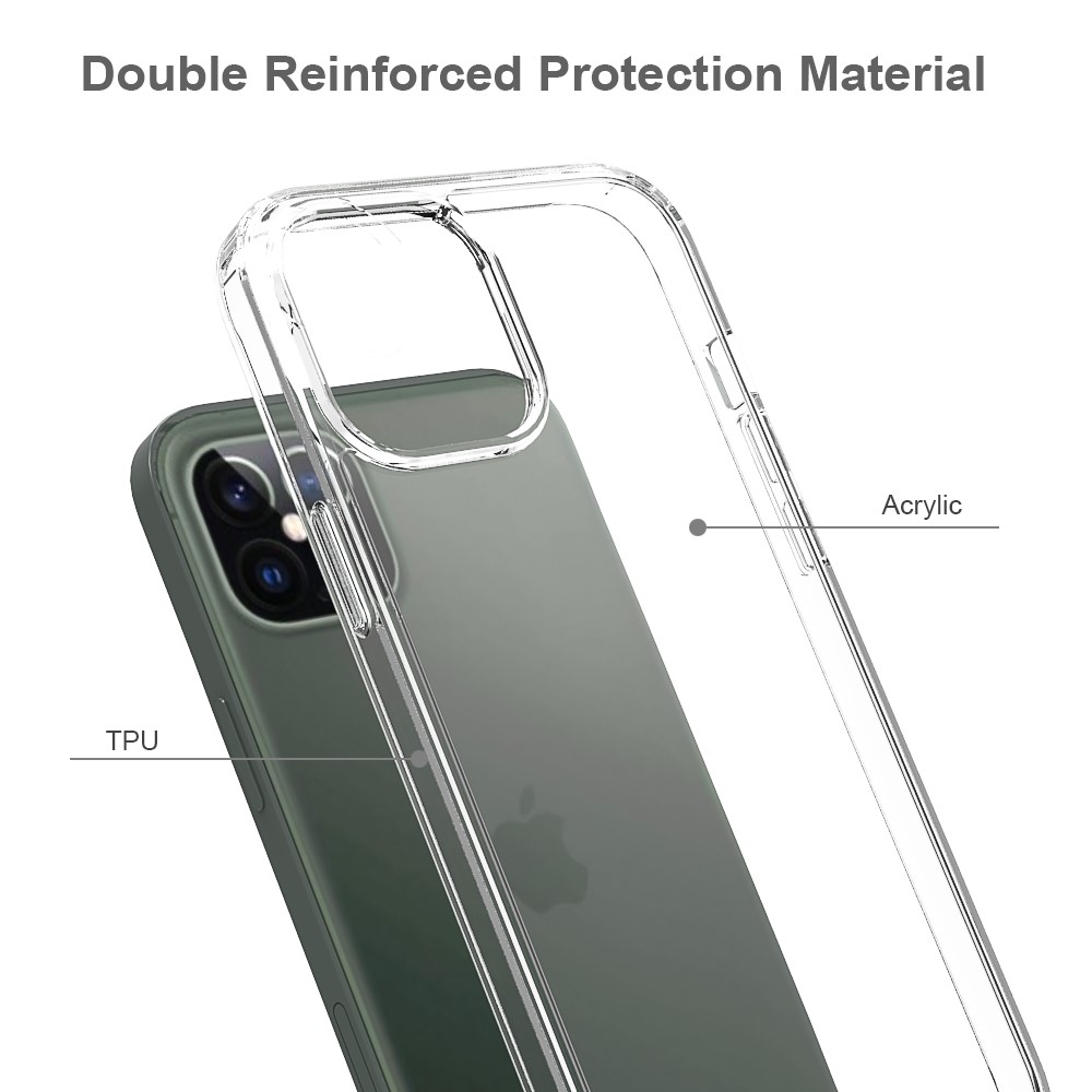  iPhone 12 Pro Max - Akryl+TPU Transparent Skal