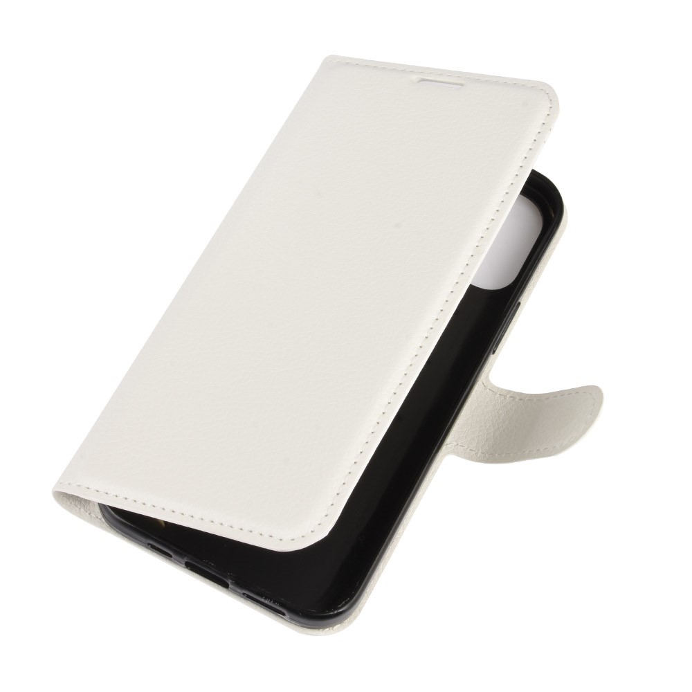  iPhone 12 Pro Max - Litchi Fodral - Vit