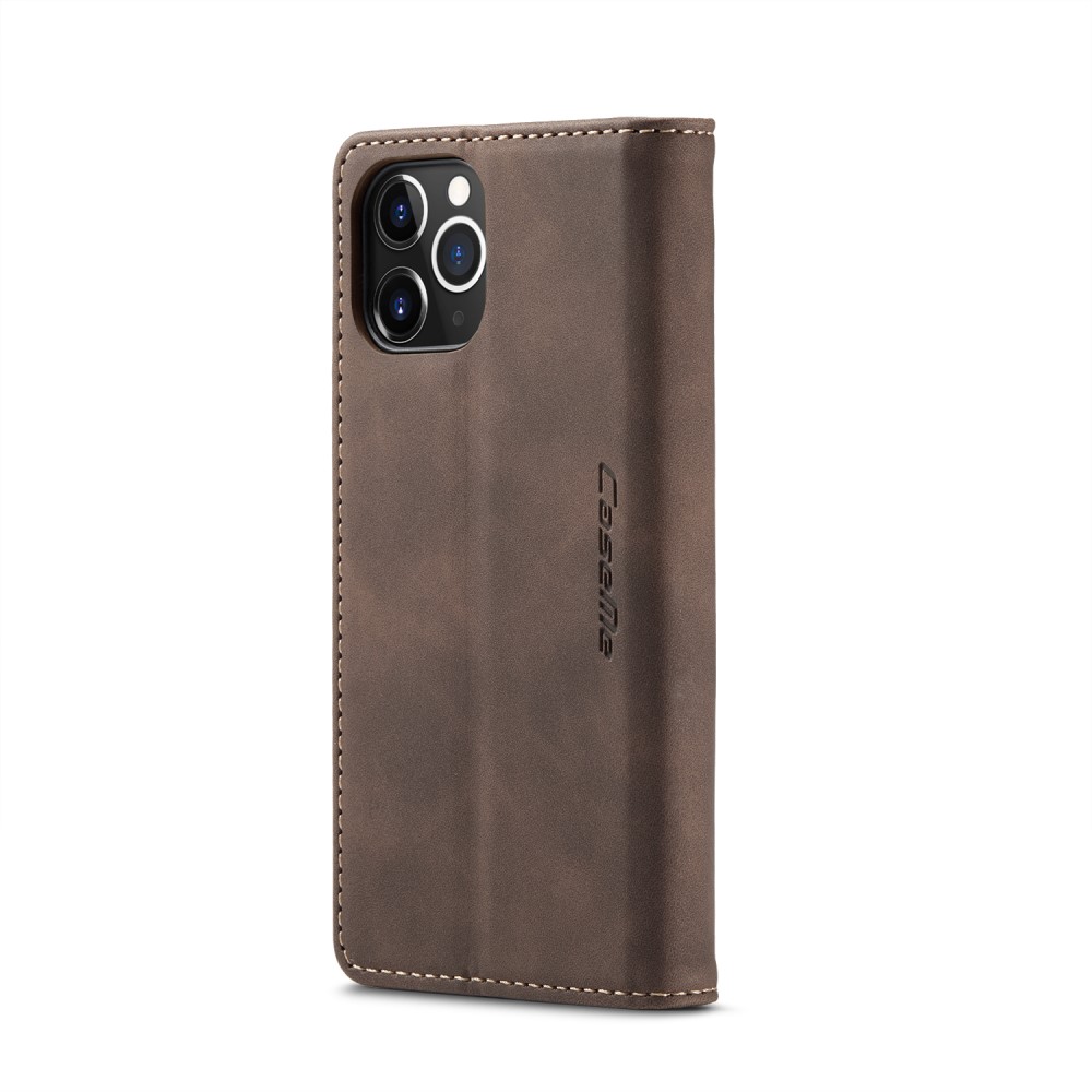 CASEME iPhone 12 Pro Max - CASEME Vintage Flip Fodral - Brun