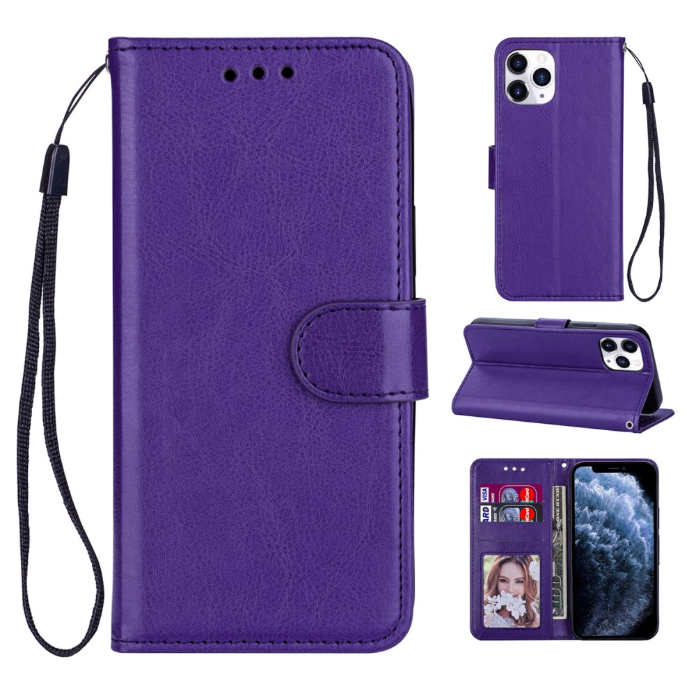  iPhone 12 Pro Max - Crazy Horse Fodral - Lila
