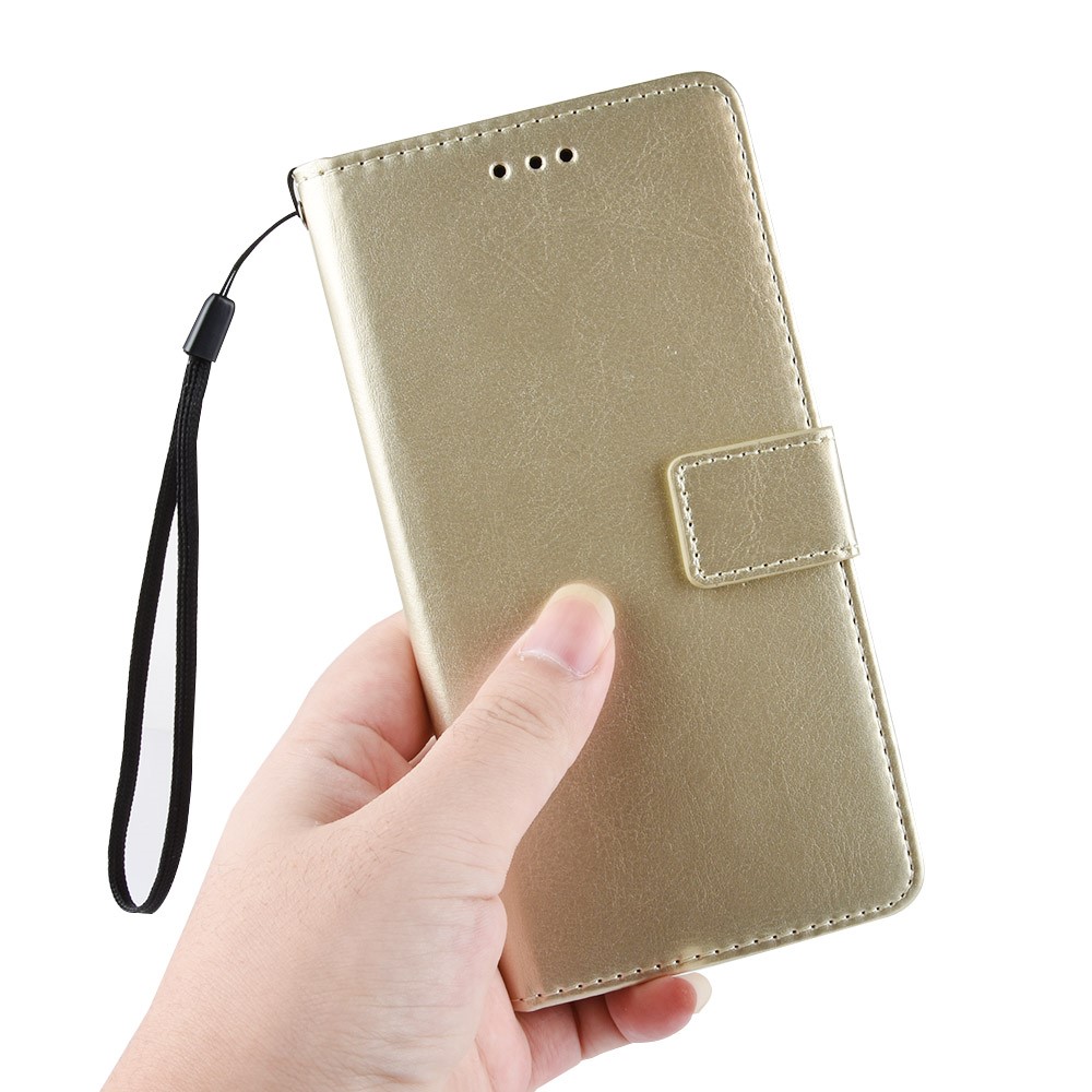  Motorola Moto G9 Play / E7 Plus - Crazy Horse Fodral - Guld