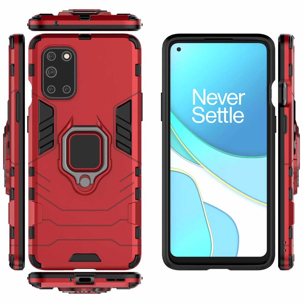  OnePlus 8T / 8T+ - Hybrid Ring Skal - Röd