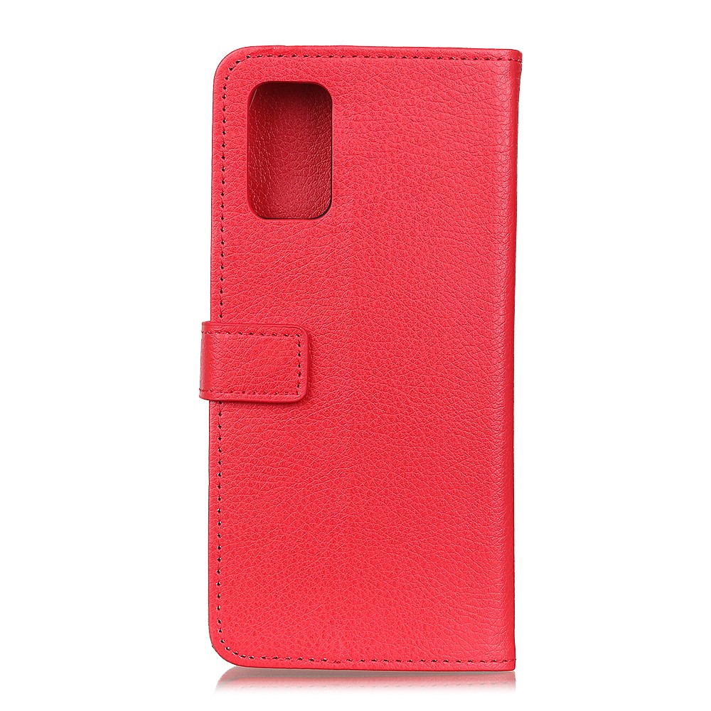  OnePlus 8T / 8T+ - Litchi Läder Fodral - Röd