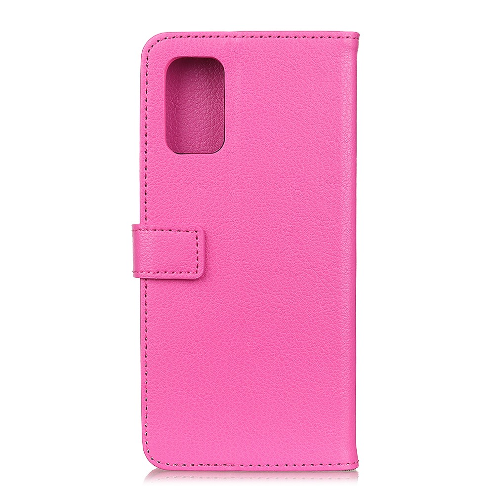  OnePlus 8T / 8T+ - Litchi Läder Fodral - Rosa