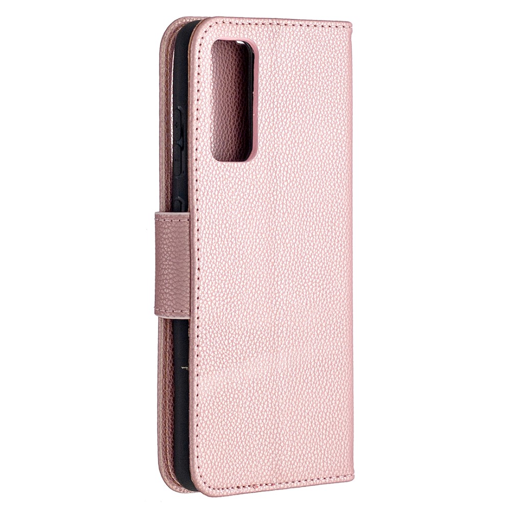  Samsung Galaxy S20 FE - Litchi Fodral - Roséguld