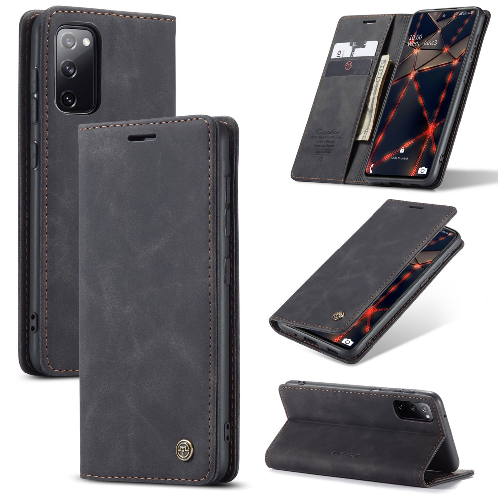 CASEME Samsung Galaxy S20 FE - CASEME Retro Fodral - Svart