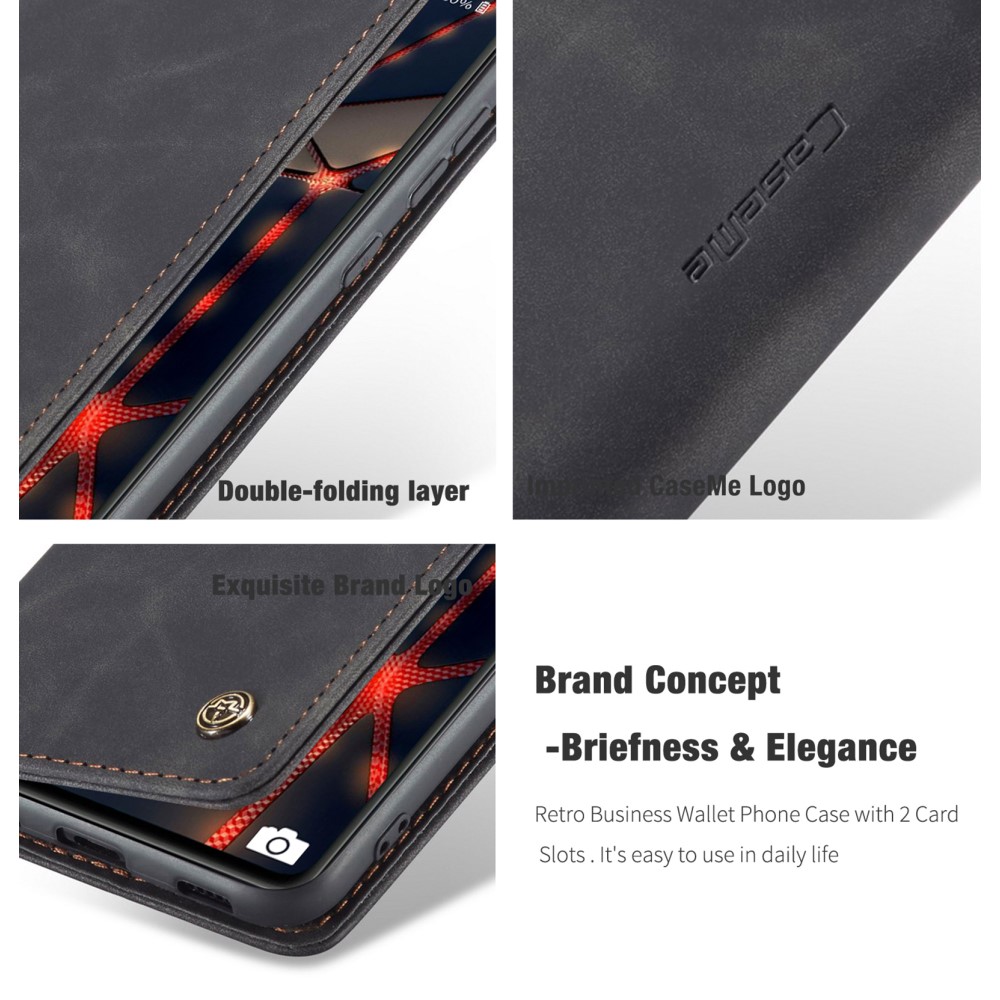 CASEME Samsung Galaxy S20 FE - CASEME Retro Fodral - Svart