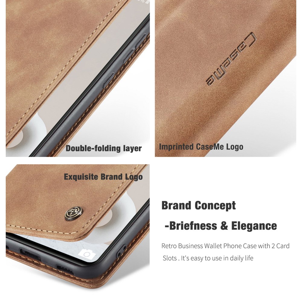 CASEME Samsung Galaxy S20 FE - CASEME Retro Fodral - Brun