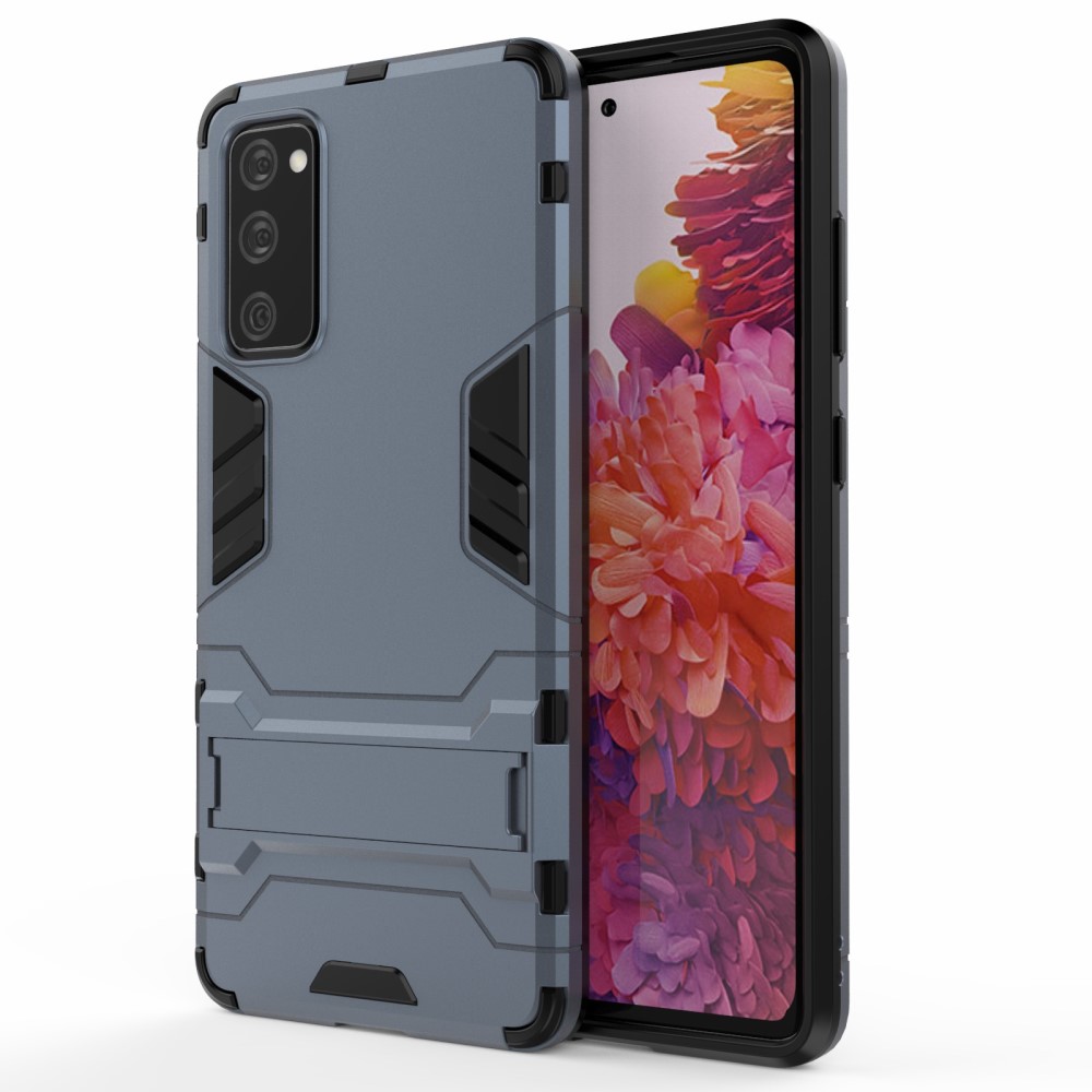  Samsung Galaxy S20 FE - Hybrid Skal med Kickstand - Blå