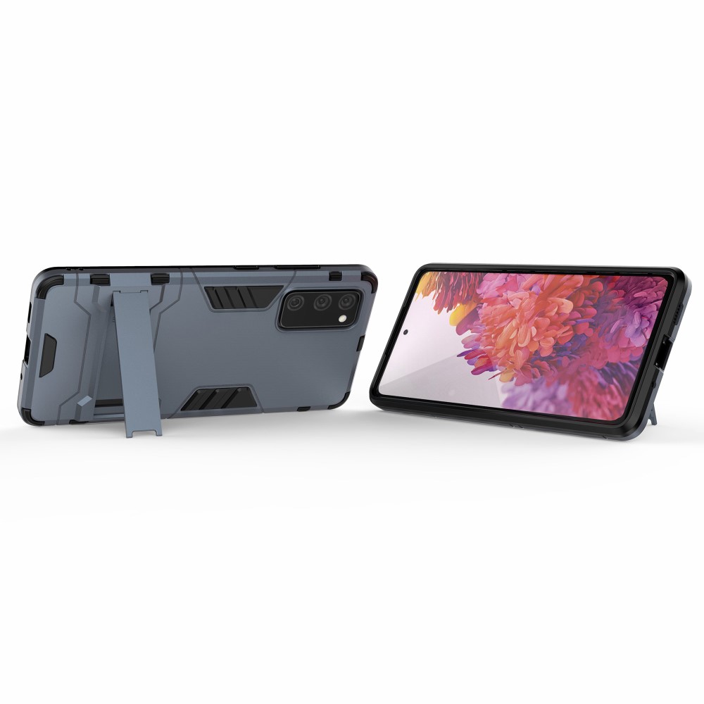  Samsung Galaxy S20 FE - Hybrid Skal med Kickstand - Blå