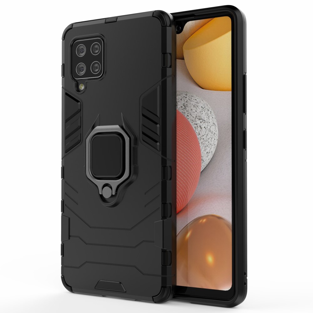 Samsung Galaxy A42 - Hybrid Ring Skal - Svart