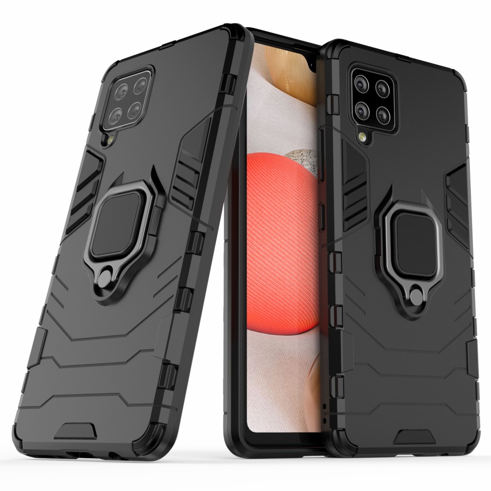  Samsung Galaxy A42 - Hybrid Ring Skal - Svart