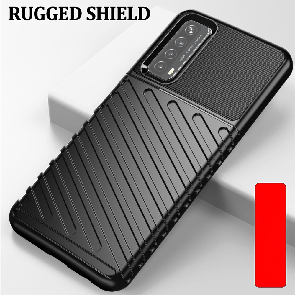  Huawei P Smart (2021) - Twill Textur Skal - Svart