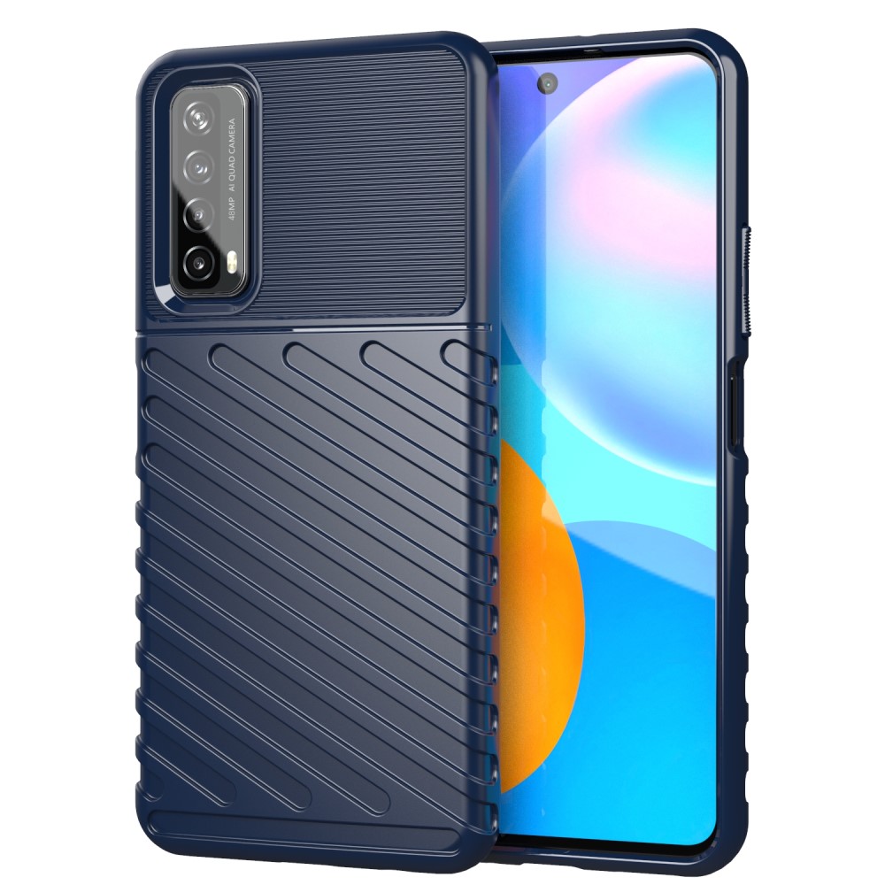  Huawei P Smart (2021) - Twill Textur Skal - Blå