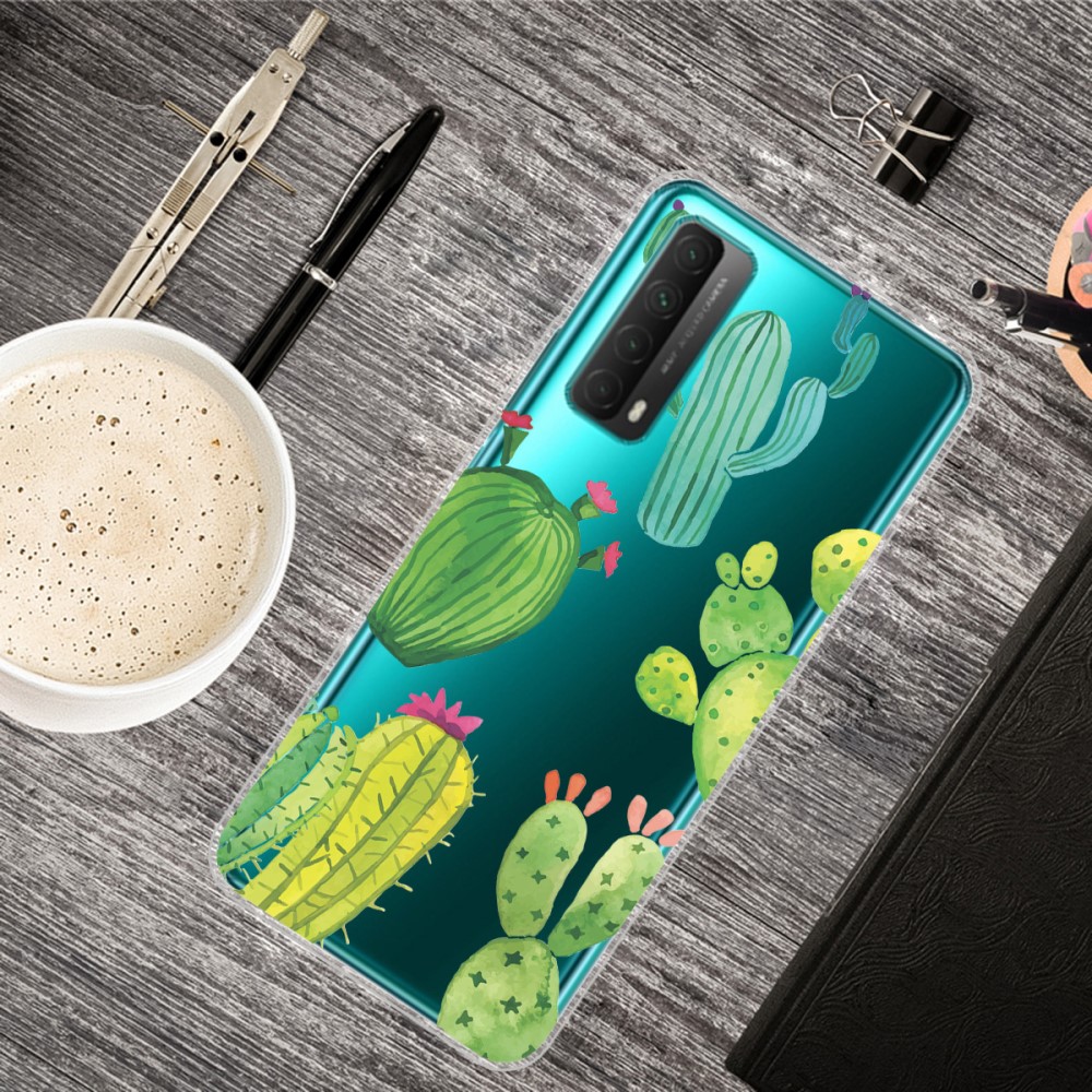  Huawei P Smart (2021) - Skal Med Tryck - Cactus