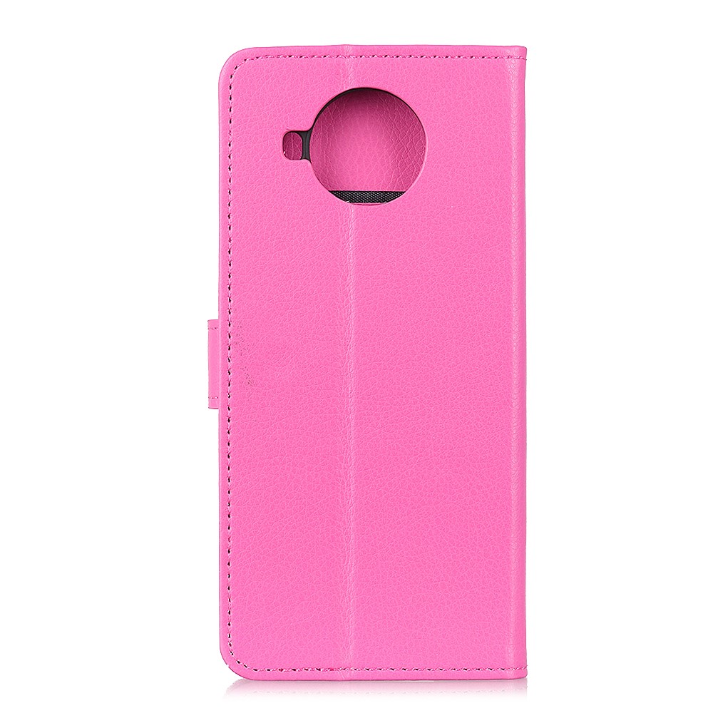  Xiaomi Mi 10T Lite 5G - Litchi Textur Fodral - Rosa
