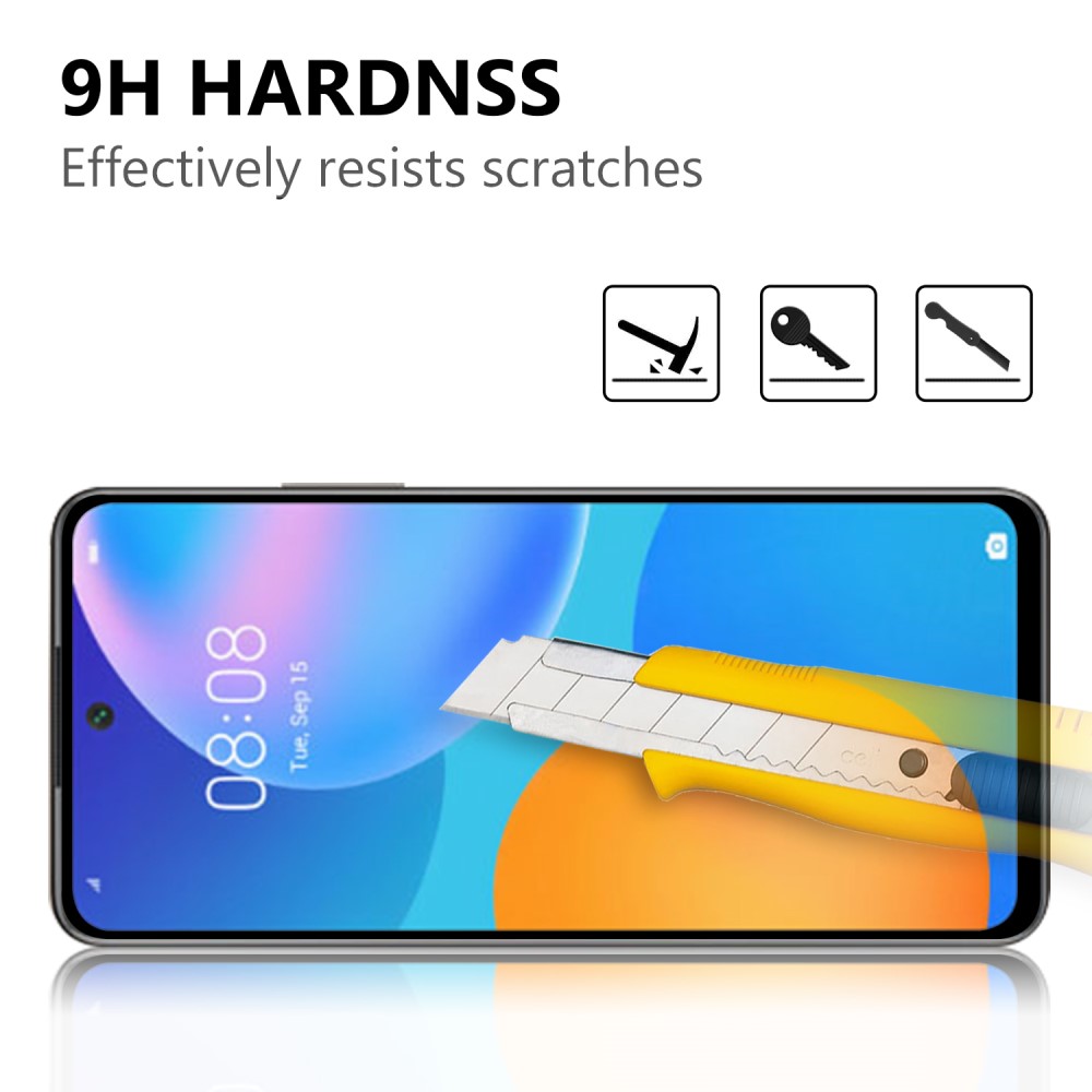  Huawei P Smart (2021) - Heltäckande Skärmskydd I Härdat Glas