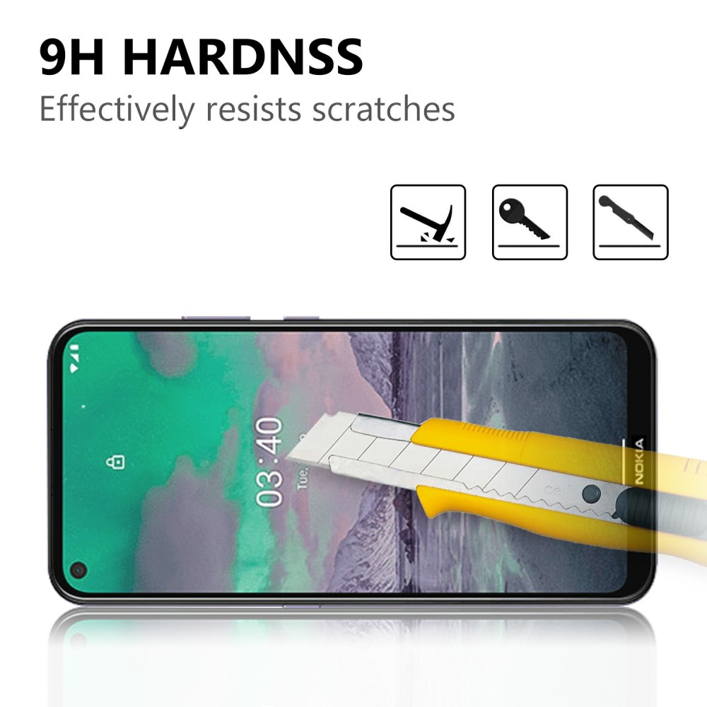  Nokia 5.4 / 3.4 - Premium Heltäckande Skärmskydd I Härdat Glas