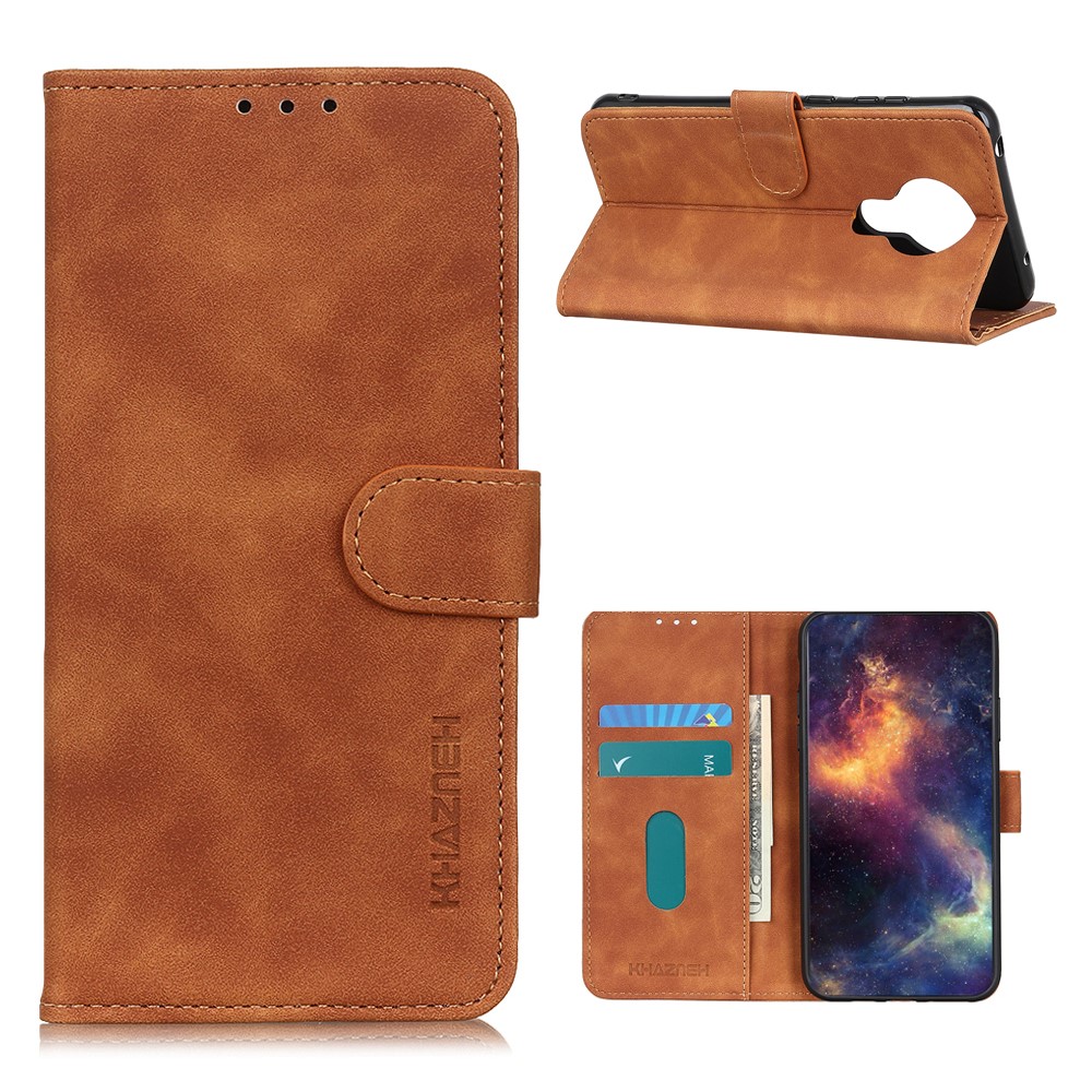 KHAZNEH Nokia 3.4 - KHAZNEH Retro Fodral - Brun