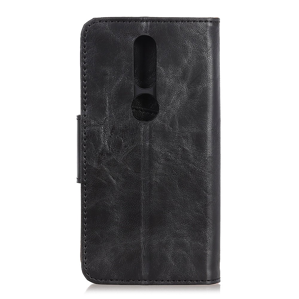  Nokia 2.4 - Split Läder Plånboksfodral - Svart