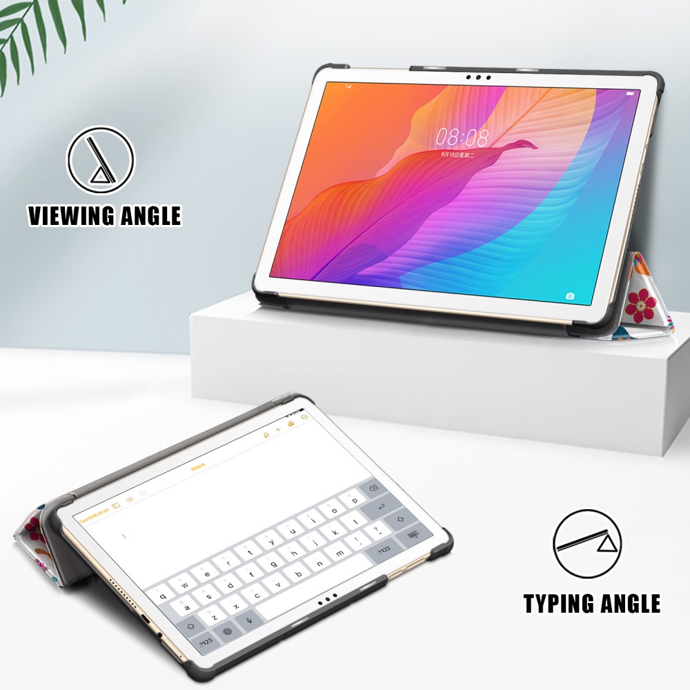  Huawei MatePad T 10 / T 10s - Tri-Fold Fodral - Fjärilar